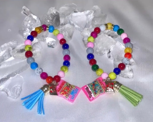 Candy Girl Collection: Haribo Edition Big Charm Bracelets (Hot Pink)