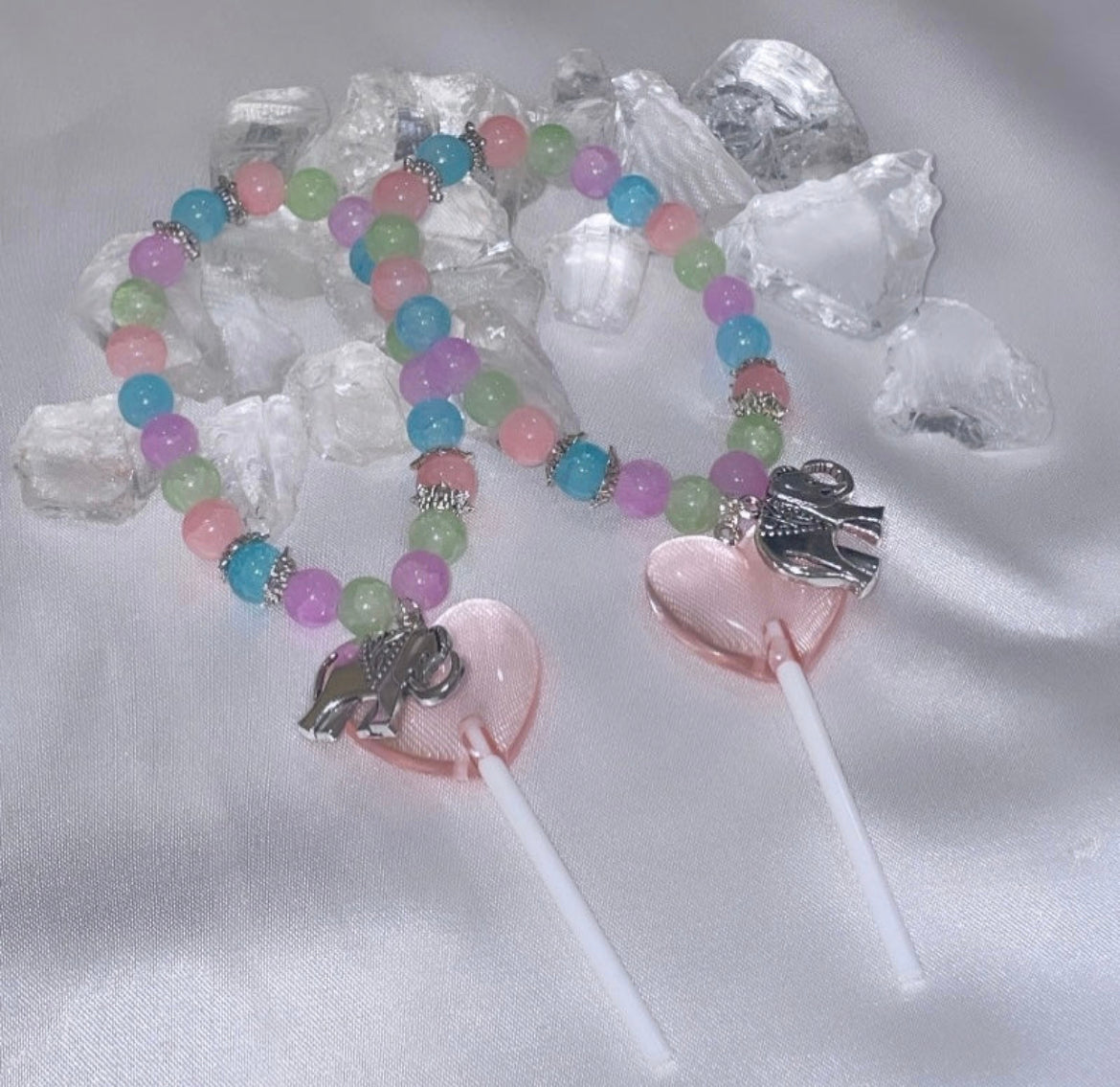 The Candy Collection: Bubblegum Lollipop Bracelet (Light Pink Lollipop)