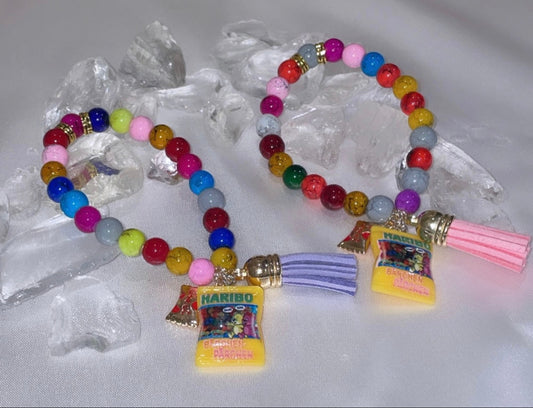 Candy Girl Collection: Haribo Edition Big Charm Bracelets (Yellow Charm)