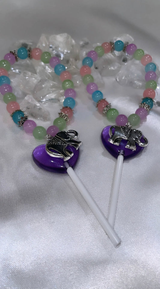 The Candy Collection: Grape Lollipop Bracelet (Purple Lollipop)
