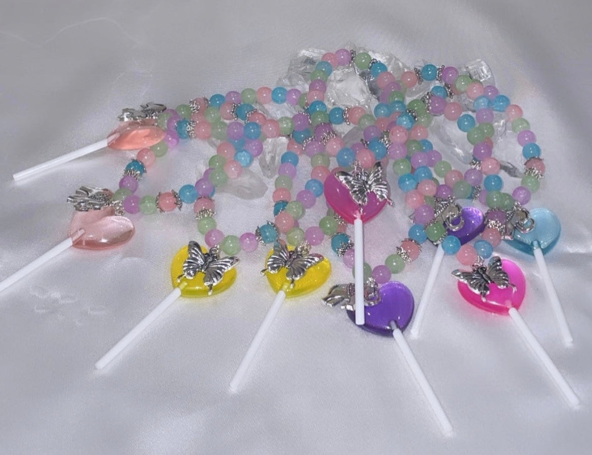 The Candy Collection: Bubblegum Lollipop Bracelet (Light Pink Lollipop)