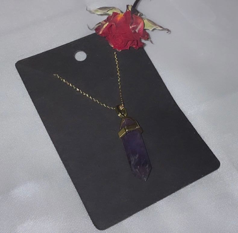 Amethyst Point Crystal Necklace