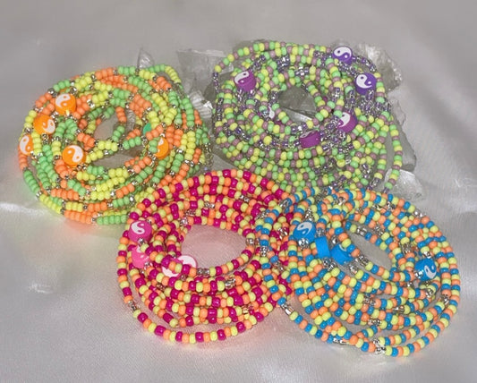 Toddler/Children’s Neon Yin-Yang Balance Bracelet & Necklace Set