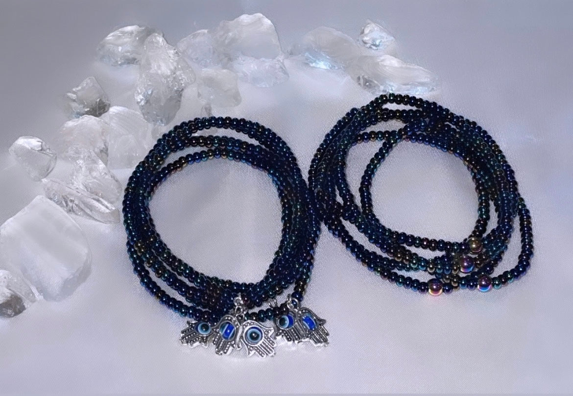 Mystical - Angel Anklet/Bracelet with Hematite (SET)