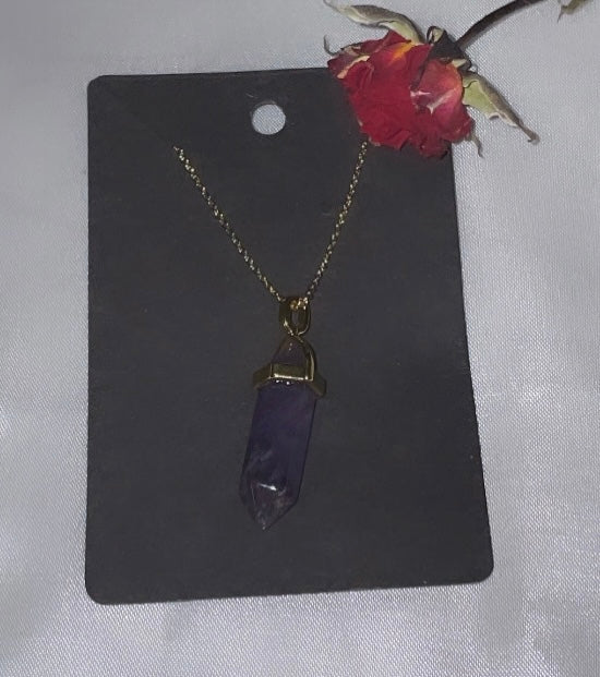 Amethyst Point Crystal Necklace